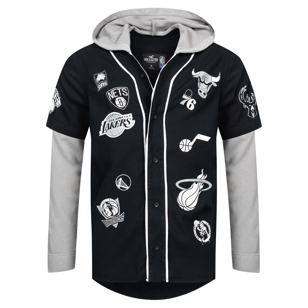 Hollister x NBA All Teams Hoodie met Knoopsluiting voor Heren 325-259-2631-900