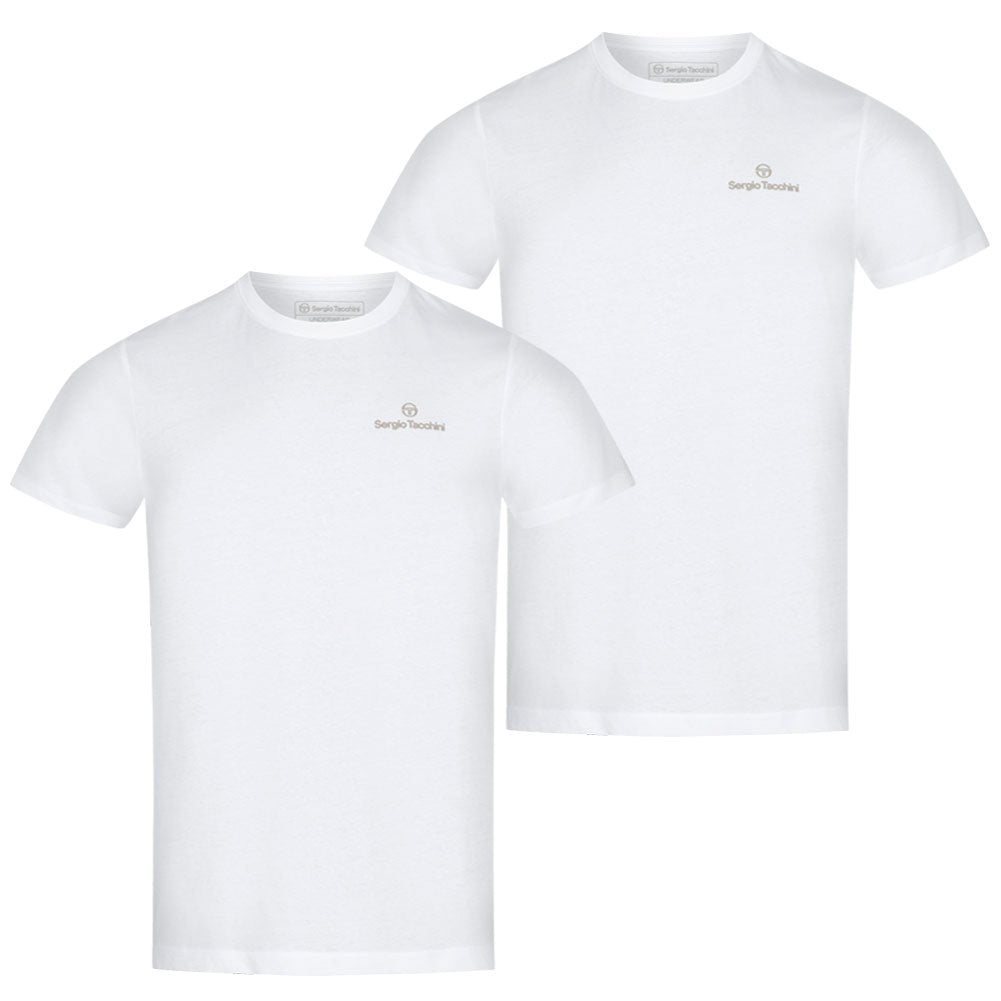 Sergio Tacchini Heren Onderhemden Ronde Hals 2-pack wit 39492936
