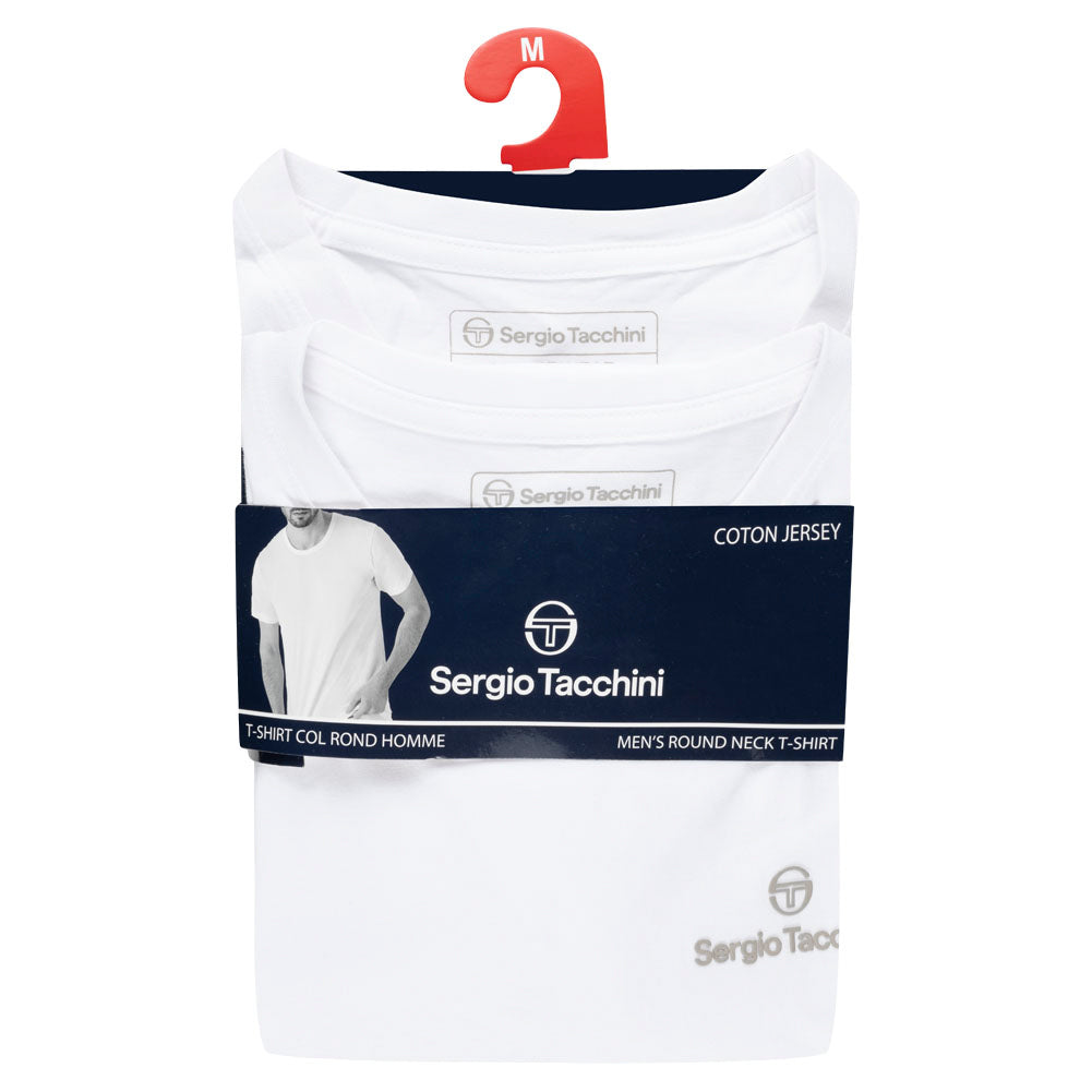 Sergio Tacchini Heren Onderhemden Ronde Hals 2-pack wit 39492936