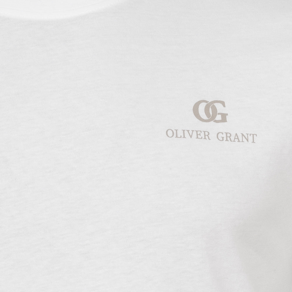 OLIVER GRANT® Heren ondershirts ronde hals 2-pack wit 39493033