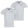 Sergio Tacchini Heren Onderhemden V-hals 2-pack grijs 39493336 – S