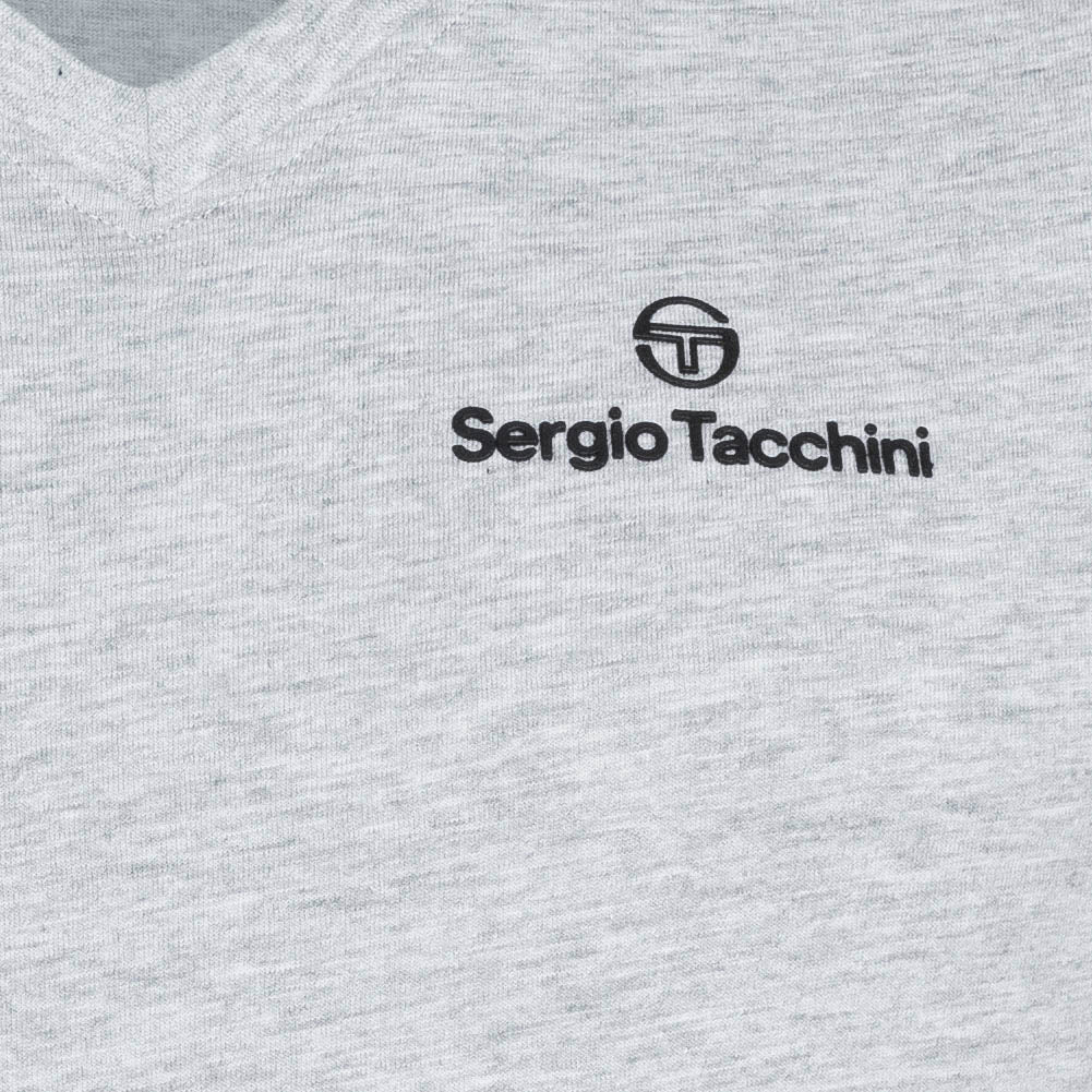 Sergio Tacchini Heren Onderhemden V-hals 2-pack grijs 39493336