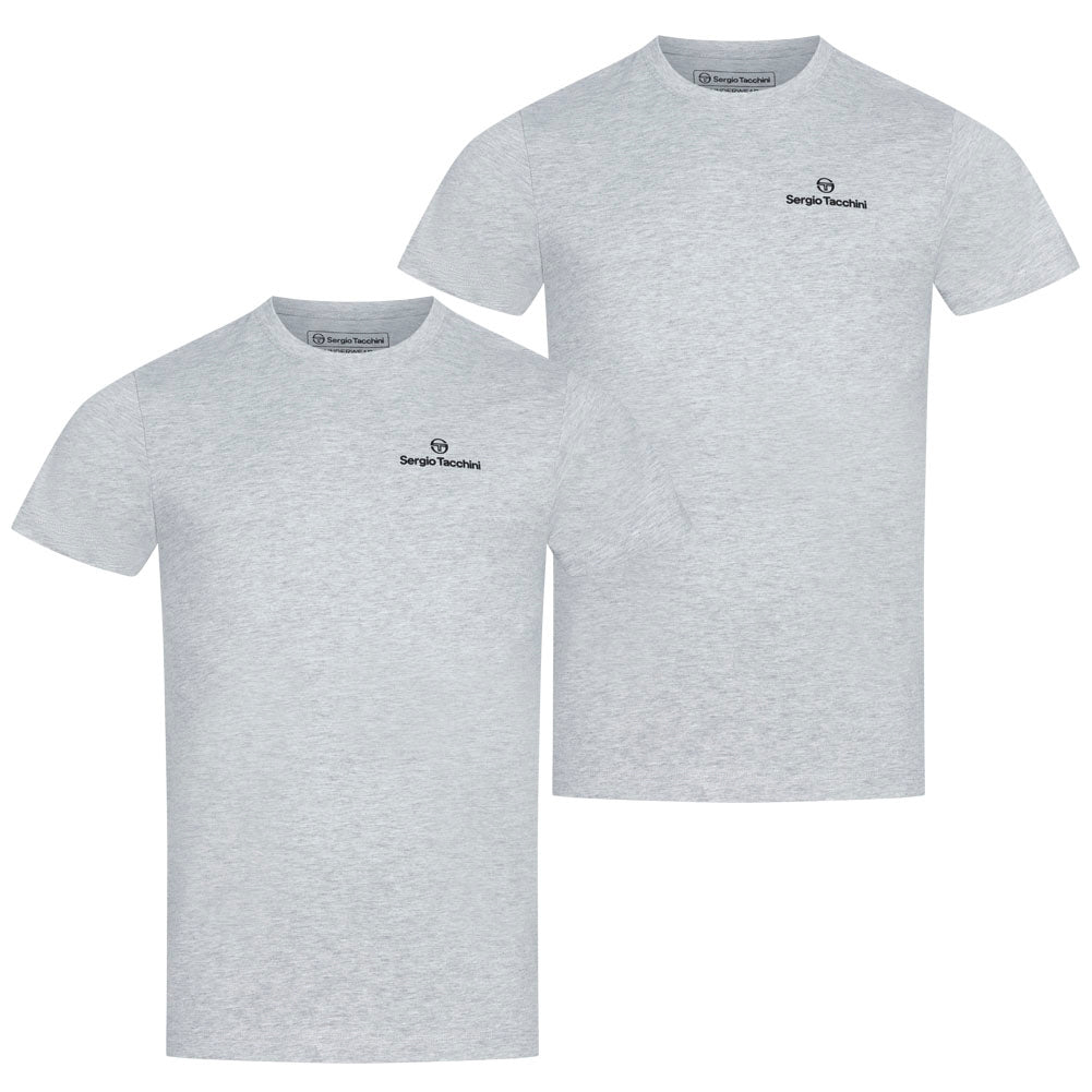 Sergio Tacchini Heren Onderhemden Rondhals 2-pack grijs 39493436