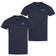 Sergio Tacchini Heren Onderhemden V-hals 2-pak marine 39493536 – S