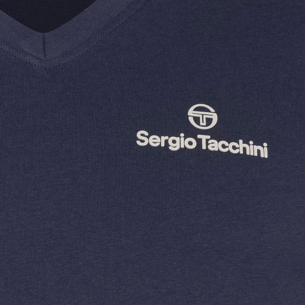 Sergio Tacchini Heren Onderhemden V-hals 2-pak marine 39493536