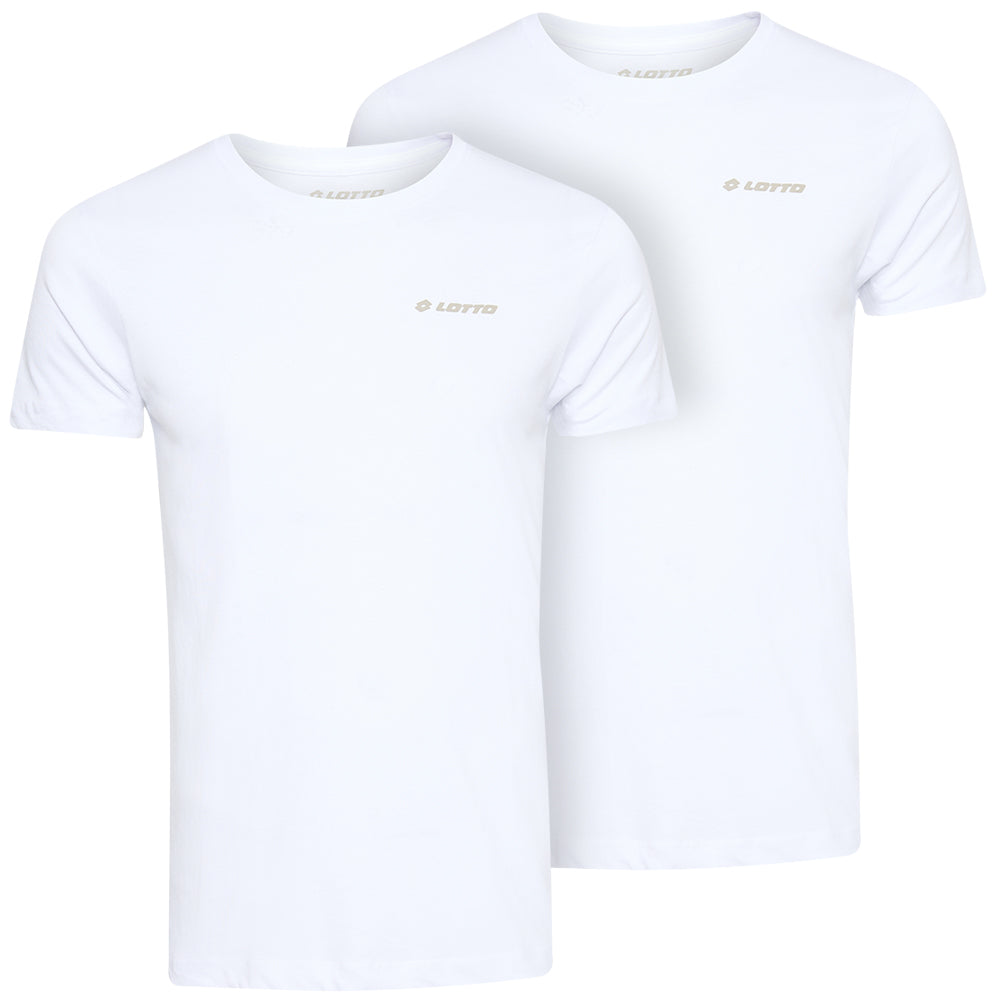 Lotto Heren Onderhemden T-shirt 2-pack wit 39510818