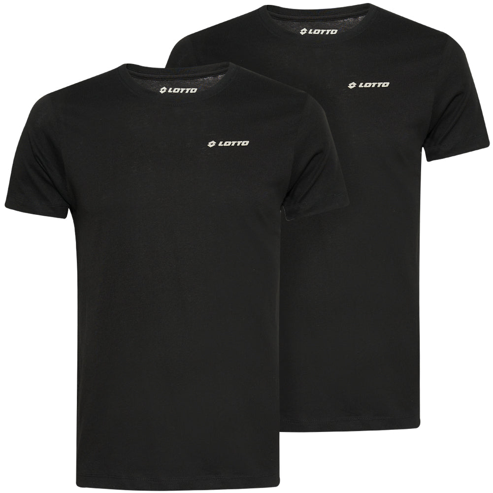 Lotto Heren Onderhemden T-shirt 2-pack zwart 39510918