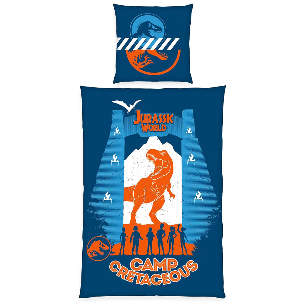 Jurassic World Beddengoed Set 135 x 200 cm + 80 x 80 cm 4418419050521