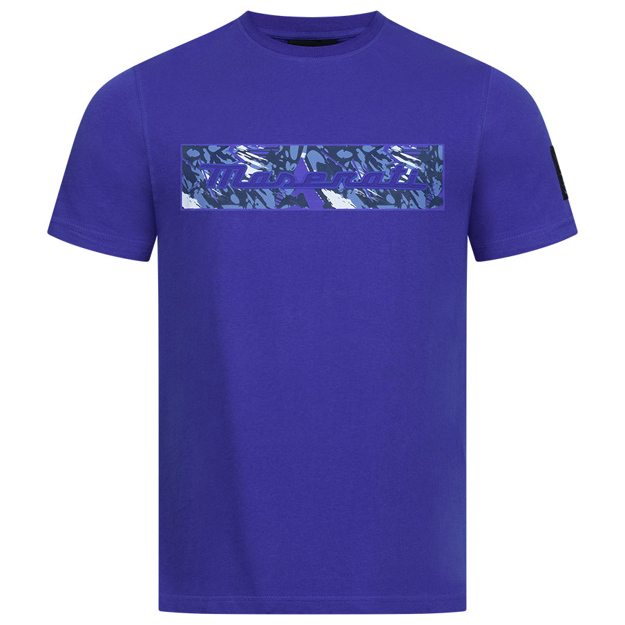Maserati x North Sails Script Splash T-shirt voor heren blauw 4530230000826480