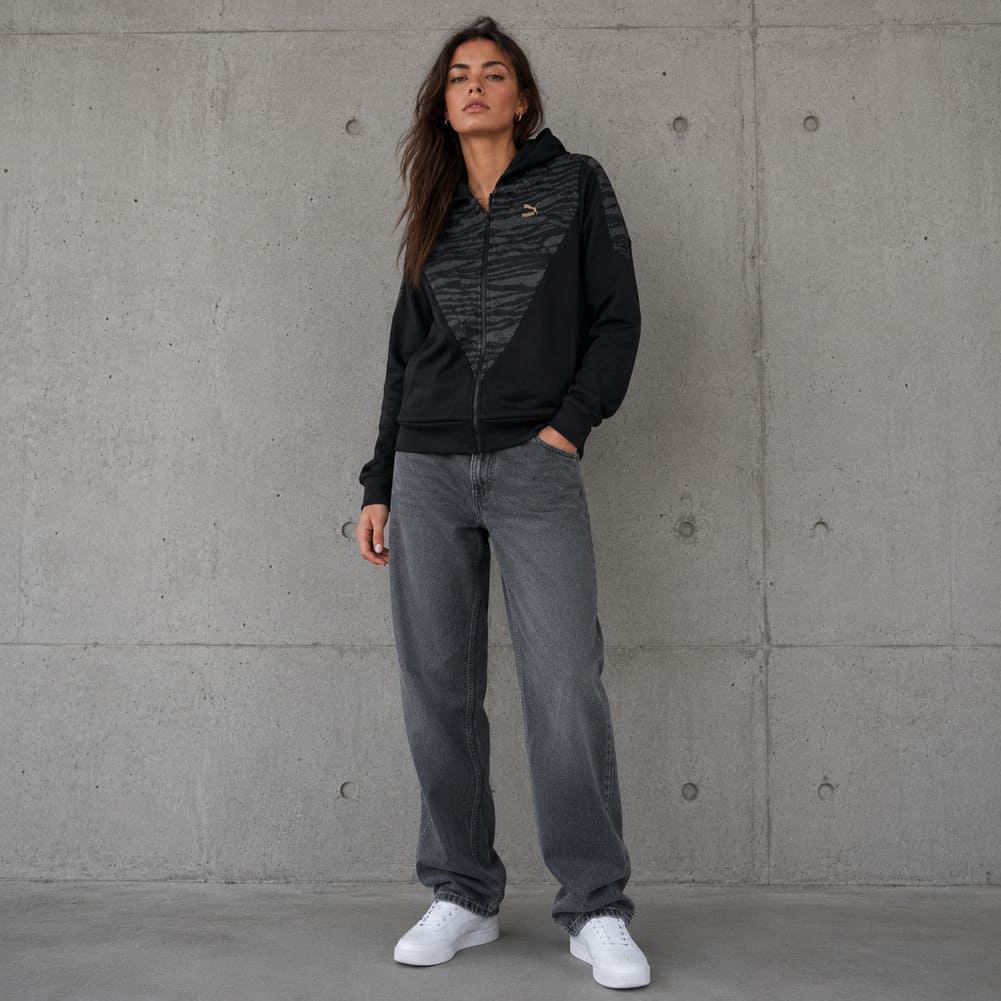 PUMA Printed Zip Dames Hoodie 566830-01