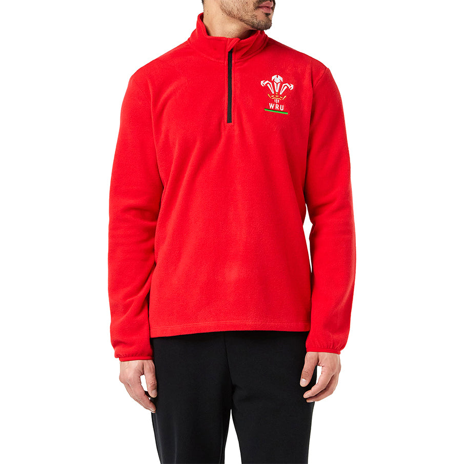 Wales WRU macron Rugby XV Heren Fleece Sweatshirt 58140005