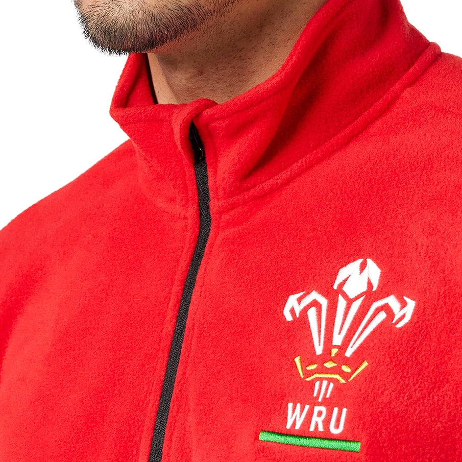 Wales WRU macron Rugby XV Heren Fleece Sweatshirt 58140005