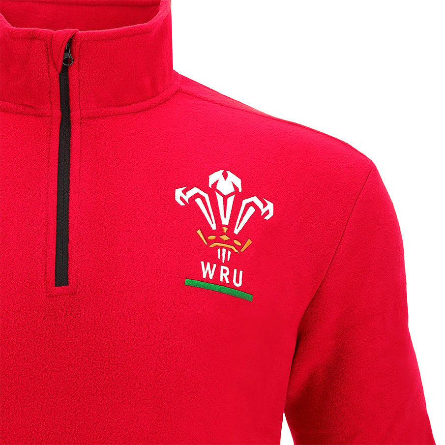 Wales WRU Macron Rugby XV Kinderfleece-Sweatshirt 58140006