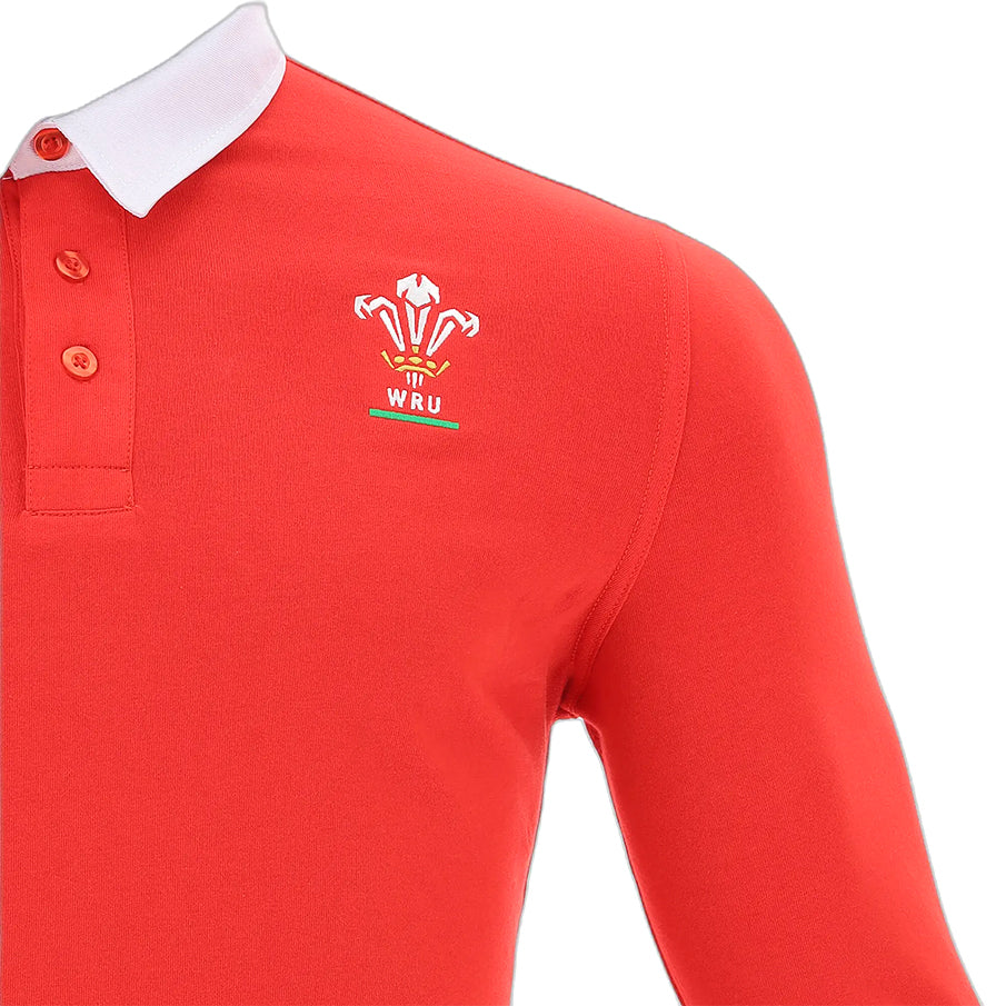 Wales WRU macron Rugby Heren Lange Mouwen Shirt 58195692