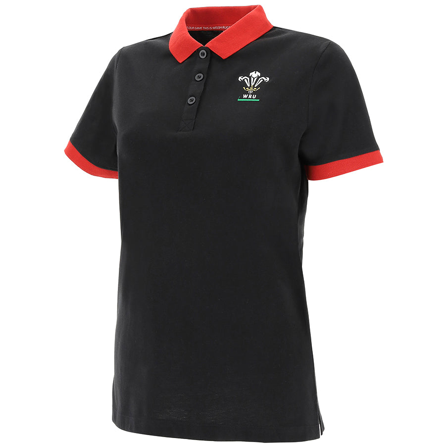 Wales WRU macron Rugby Dames Poloshirt 58195719