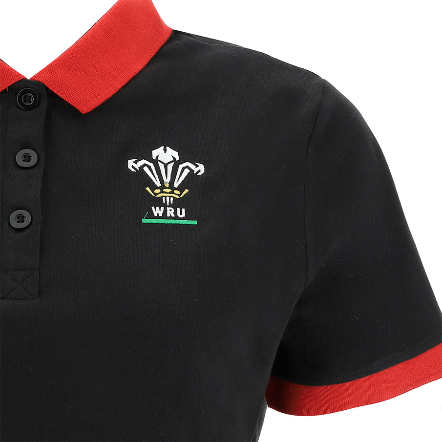 Wales WRU macron Rugby Dames Poloshirt 58195719