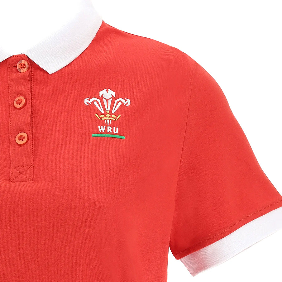 Wales WRU macron Rugby damespoloshirt 58195720