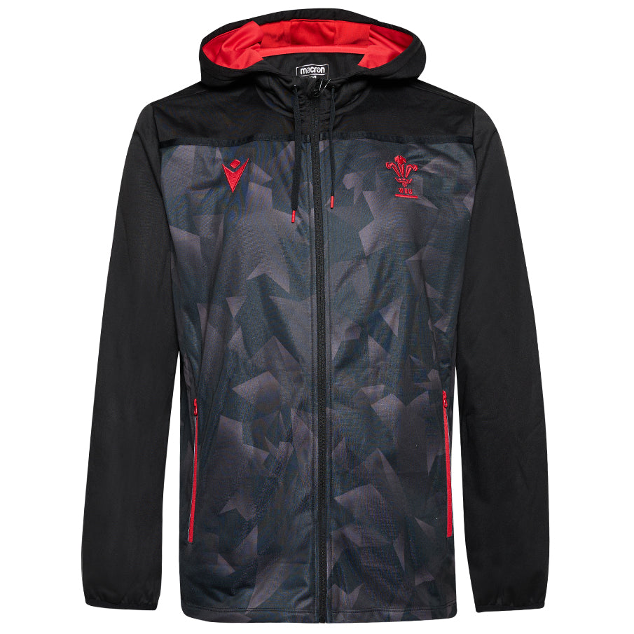 Wales WRU Macron Rugby Hooded Jack Heren 58537572
