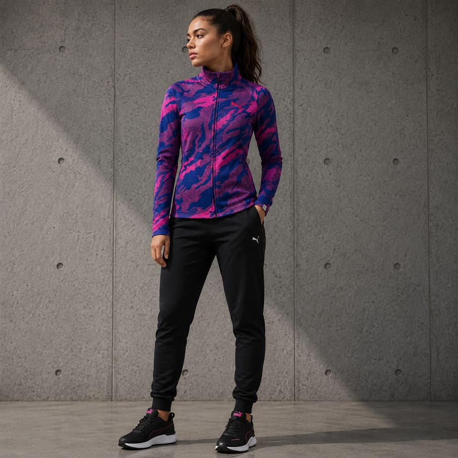 PUMA Energized Allover Print dameshoodie met rits 590764-10