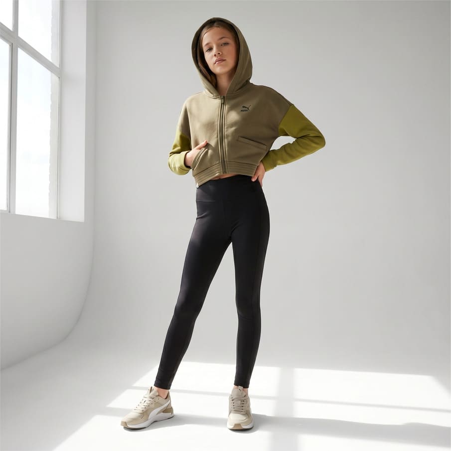 PUMA Evo Meisjes Hoodie Met Volle Rits 592678-14