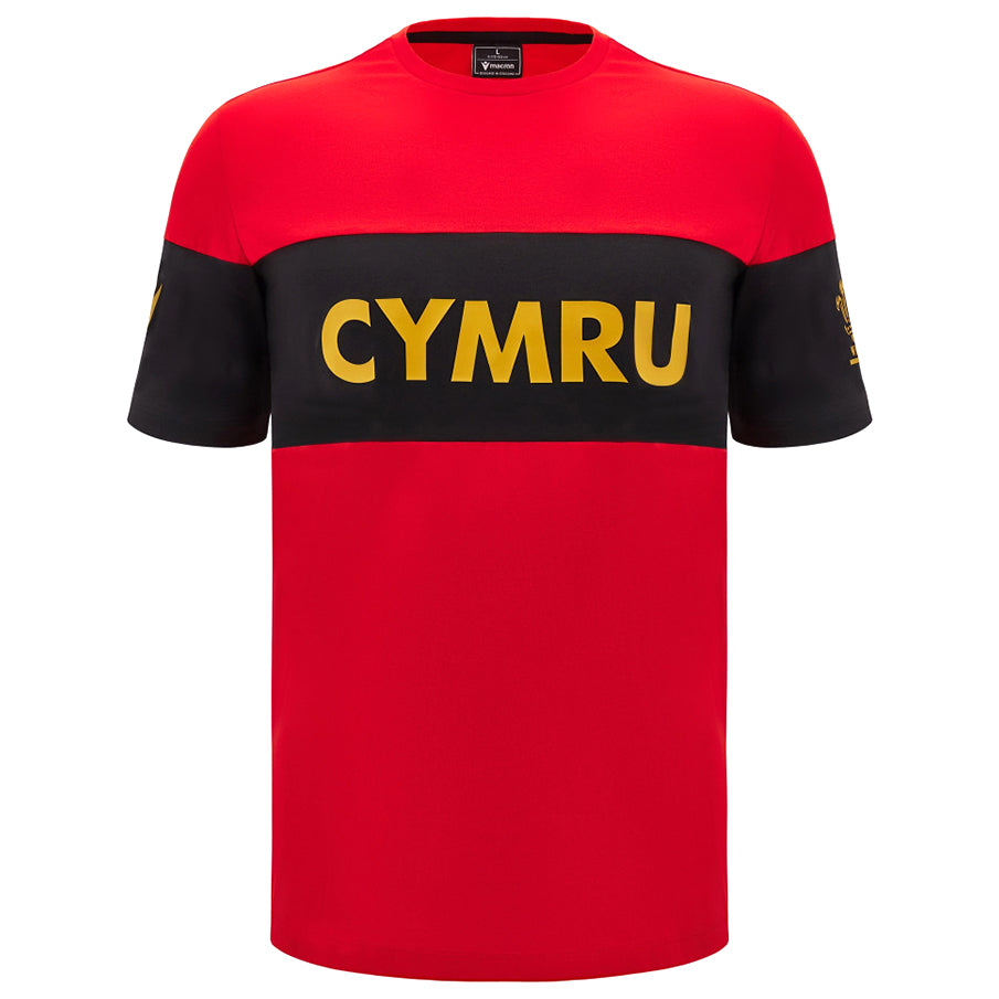 Wales WRU macron Rugby Heren Vrijetijdsshirt 60003838