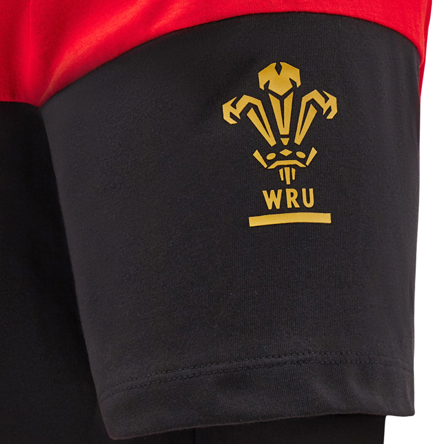 Wales WRU macron Rugby Heren Vrijetijdsshirt 60003838