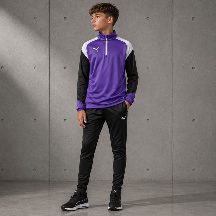 PUMA Esito 4 Kinder 1/4 Zip Training Sweatshirt 655220-10J