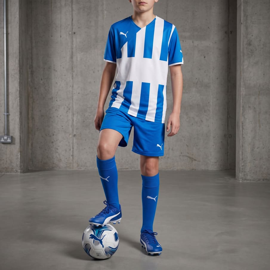 PUMA Striped Jersey Kindershirt 741042-01