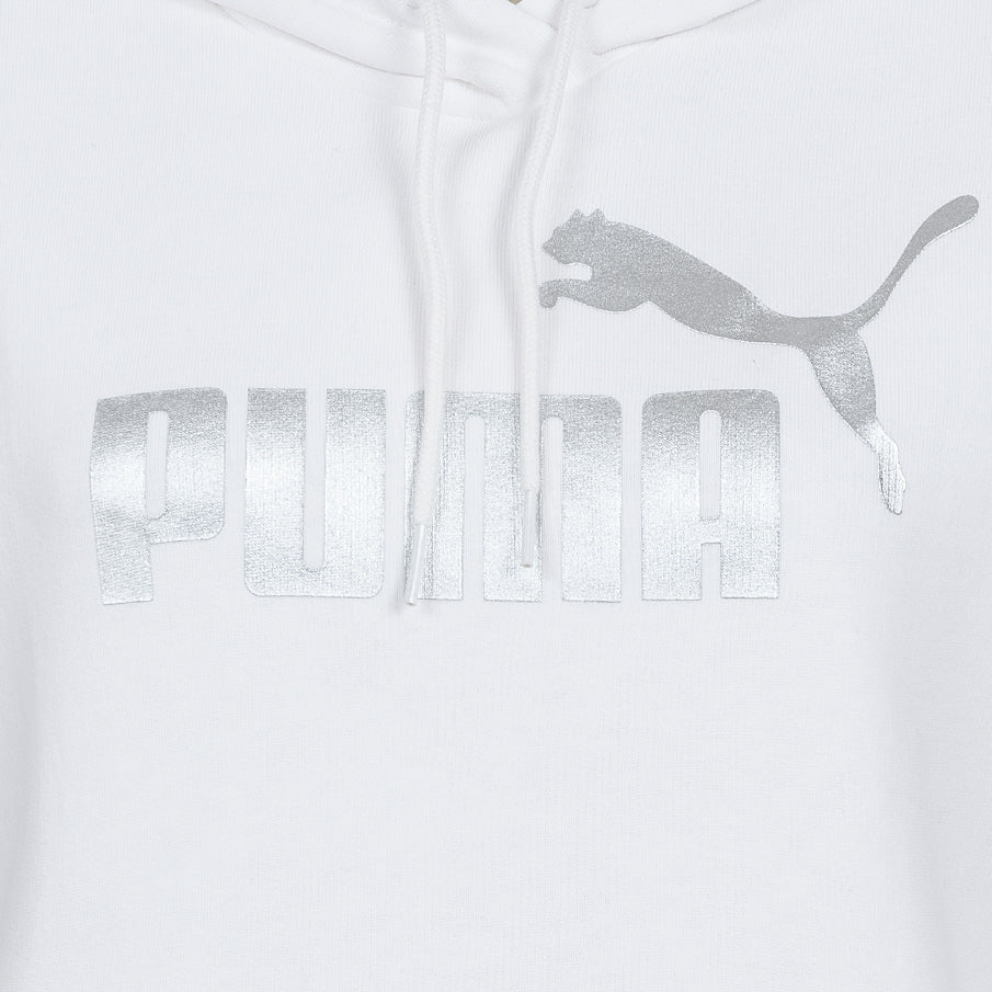 PUMA ESS+ Metallic Logo dameshoodie 849096-02