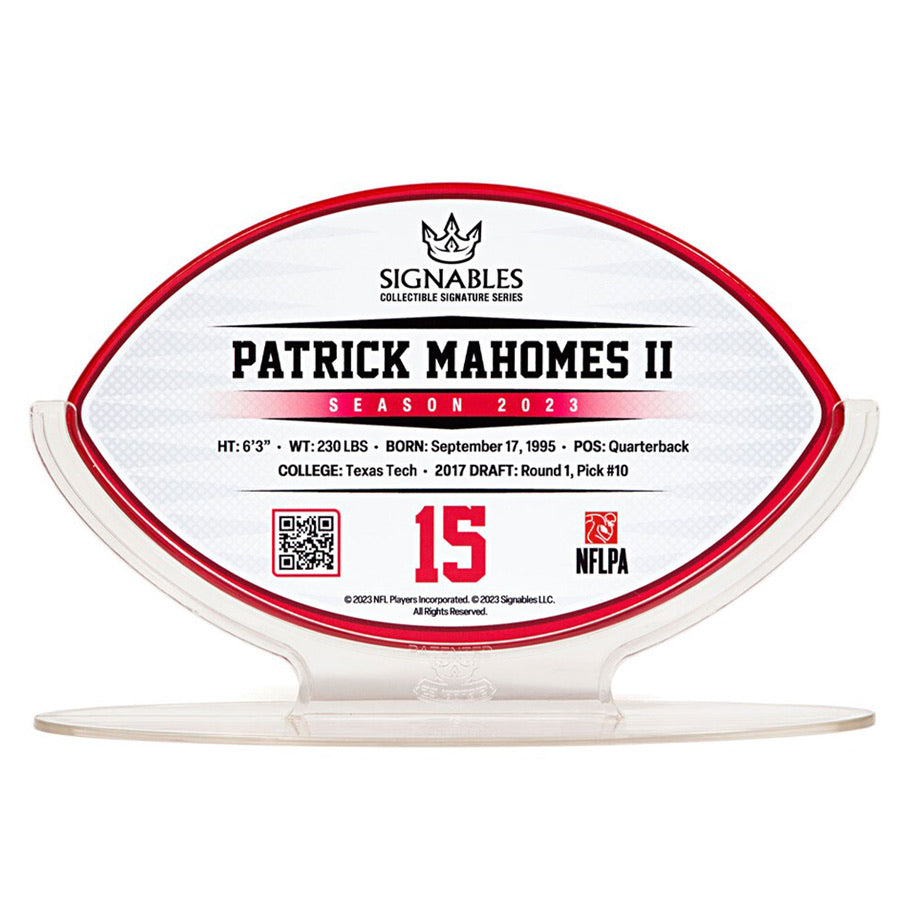 Kansas City Chiefs Patrick Mahomes II #15 NFL Collector's Item 17,8 cm 850032256575