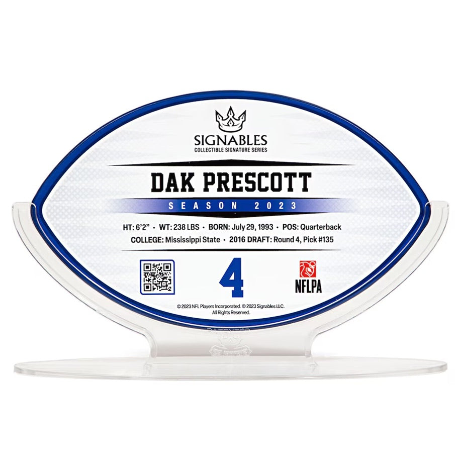 Dallas Cowboys Dak Prescott #4 NFL Collectible 17,8 cm 850032256988