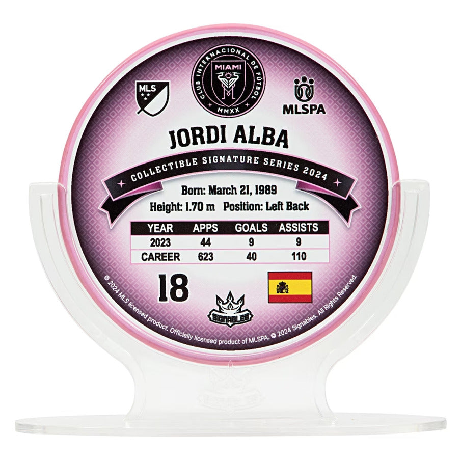 Inter Miami Jordi Alba #18 Voetbal Verzamelobject 14 cm 850056417303