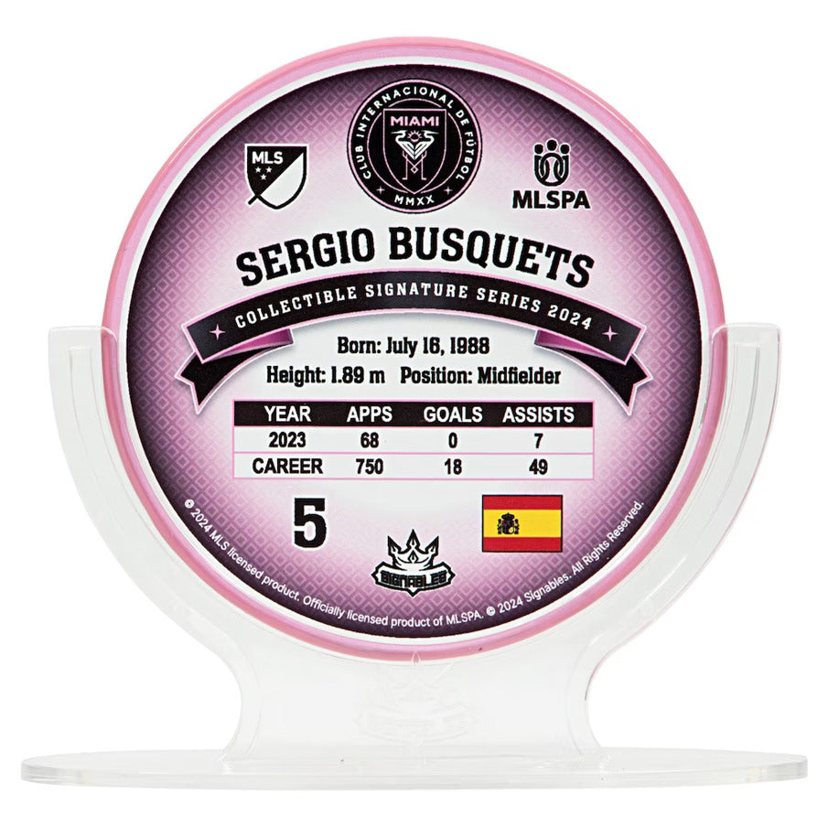 Inter Miami Sergio Busquets #5 Voetbal Verzamelobject 14 cm 850056417310