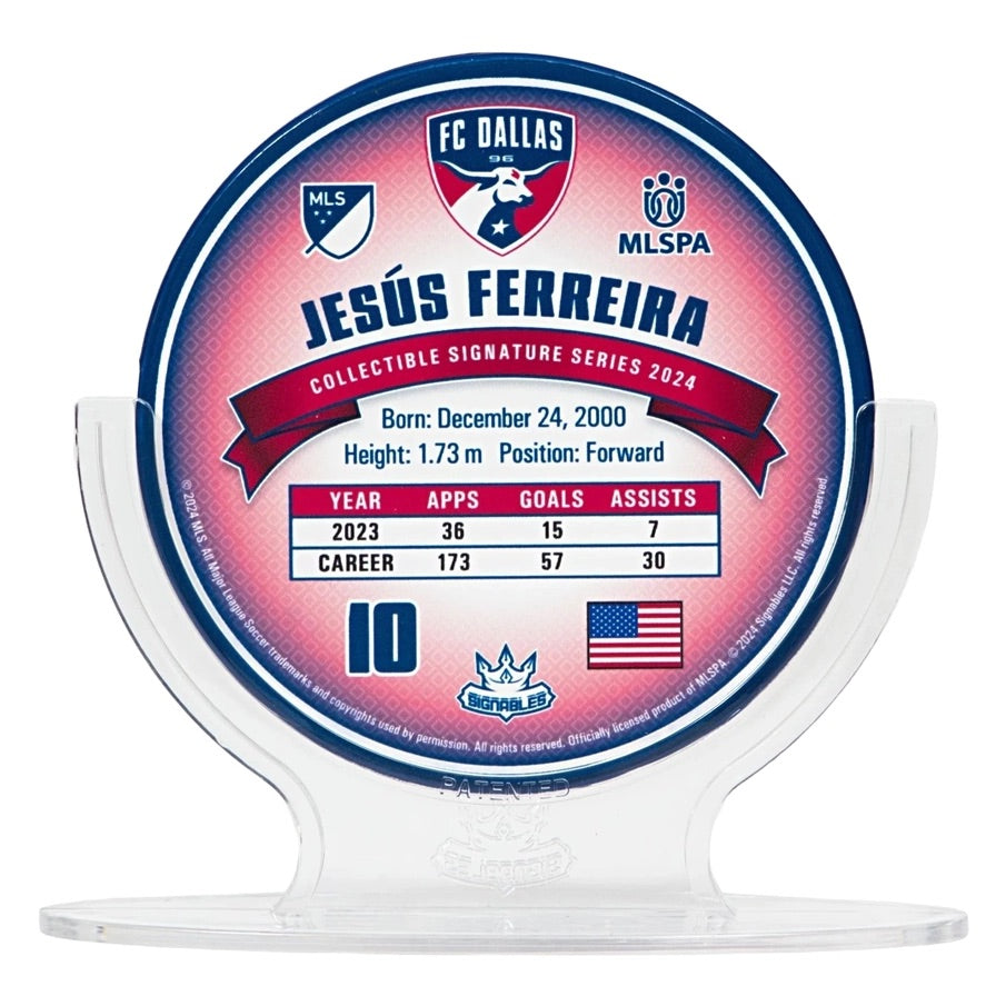 FC Dallas Jesus Ferreira #10 Voetbal Verzamelobject 14 cm 850056417372