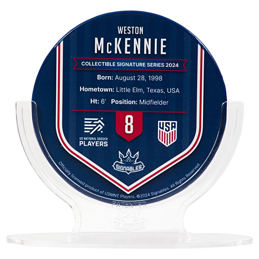 USA Weston McKennie #8 Voetbal Verzamelobject 14 cm 850056417846