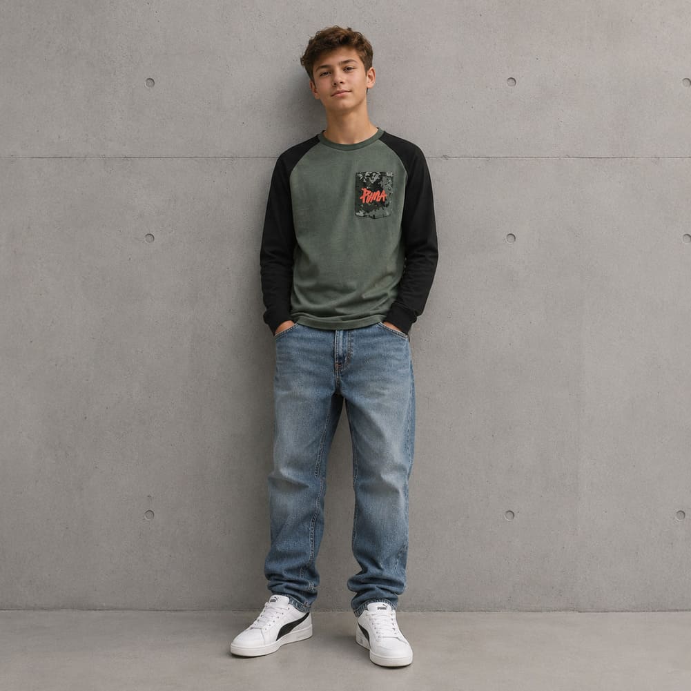 PUMA Style longsleeve kindershirt met lange mouwen 851885-23