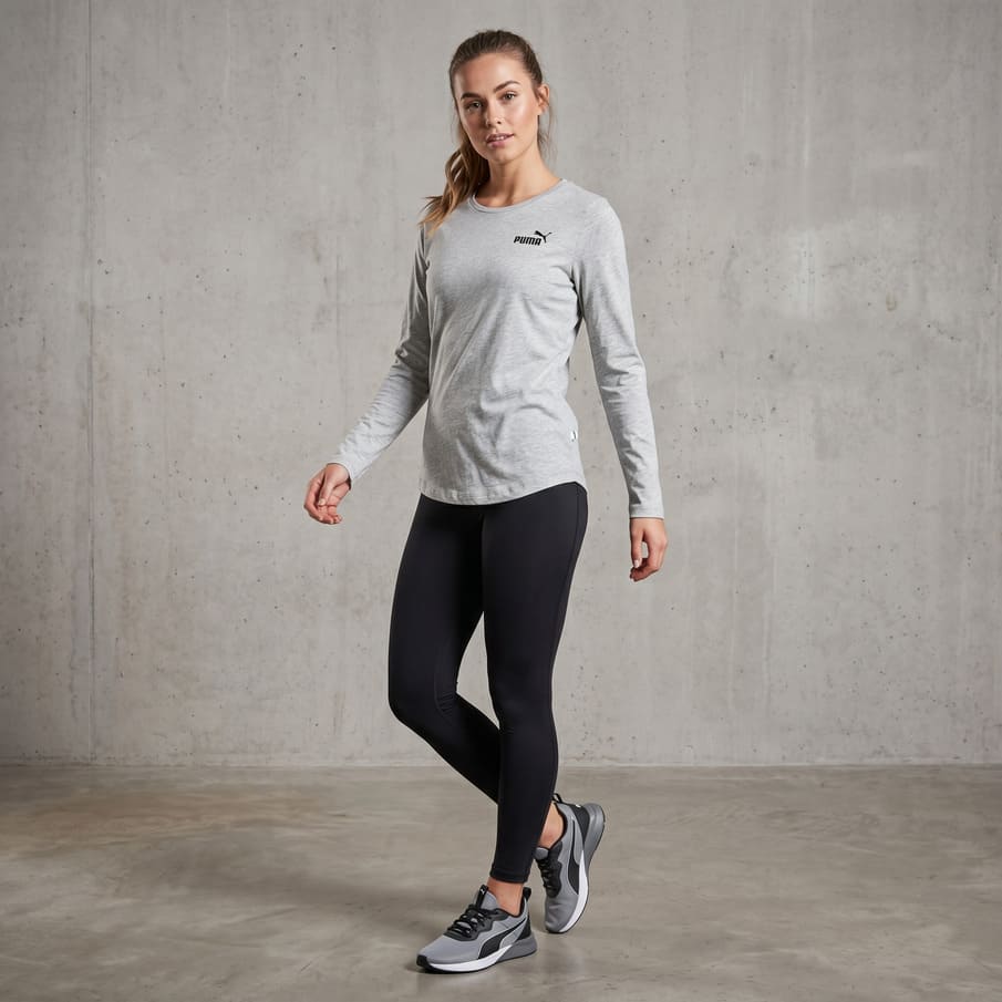 PUMA Essentials Longsleeve Dames T-shirt met lange mouwen 853890-04