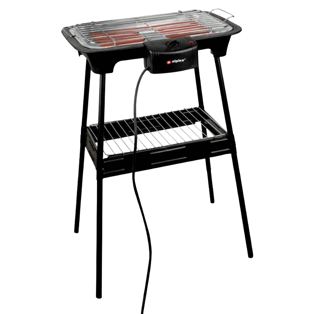 alpina Barbecue Elektrische Grill met Poten 2-in-1 8711252182094