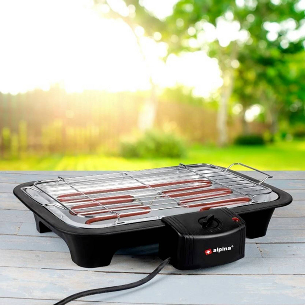 alpina Barbecue Elektrische Grill met Poten 2-in-1 8711252182094
