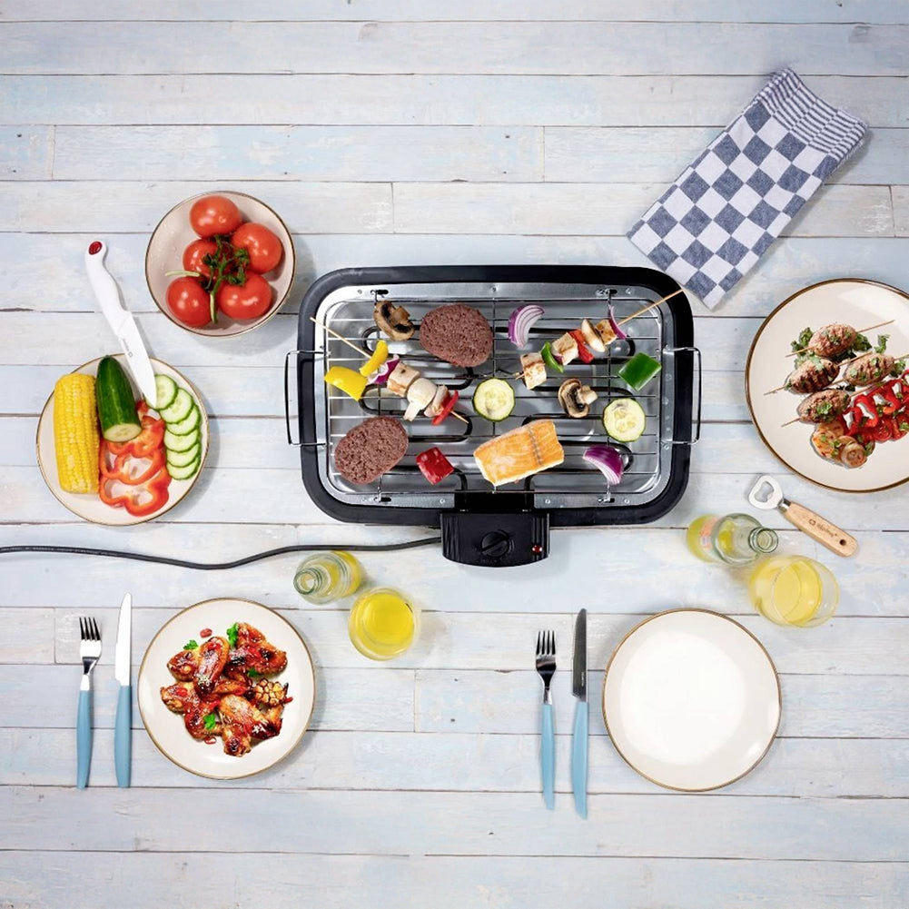 alpina Barbecue Elektrische Grill met Poten 2-in-1 8711252182094
