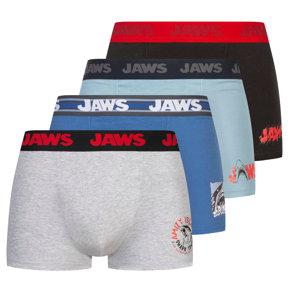 Jaws De Witte Haai boxershorts voor heren - 4-pack 92890830