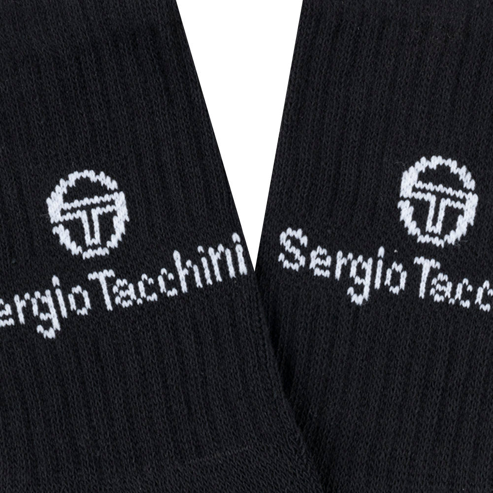 Sergio Tacchini Unisex Tennissokken 3 Paar zwart 93230732