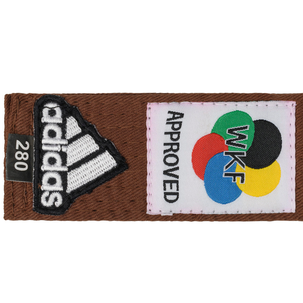 adidas Elite WKF Karateband Logo 45mm bruin ADIB242KBR