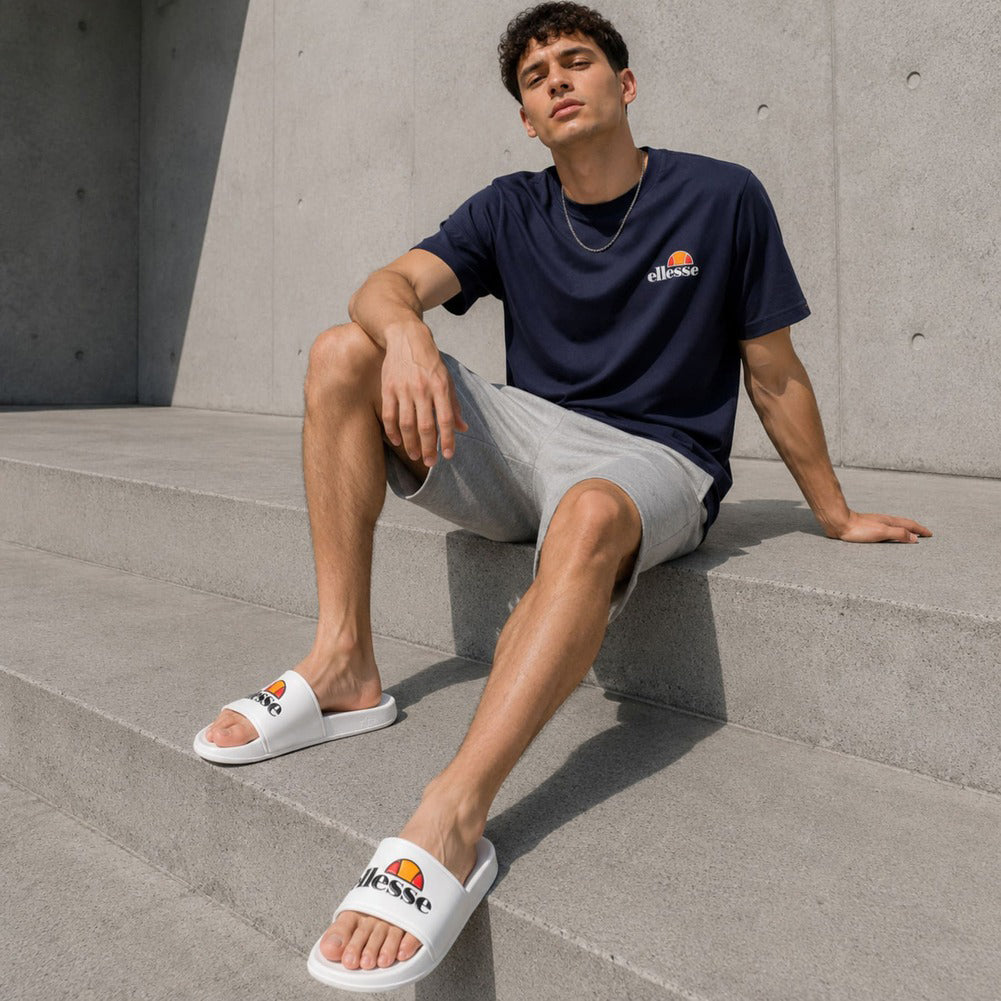 ellesse Slider Heren Badmode wit Adelaide-White