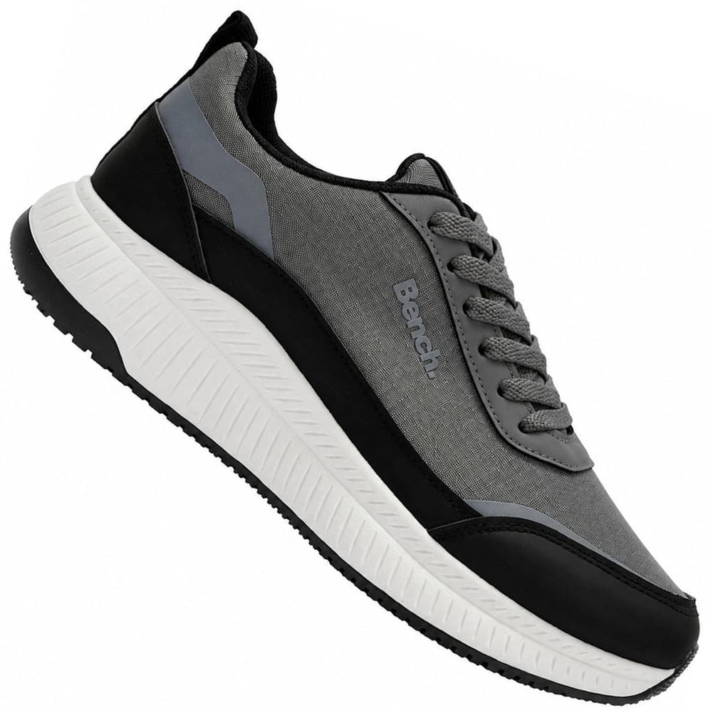 Bench Dovestone heren sneakers grijs zwart BEN1027-X26