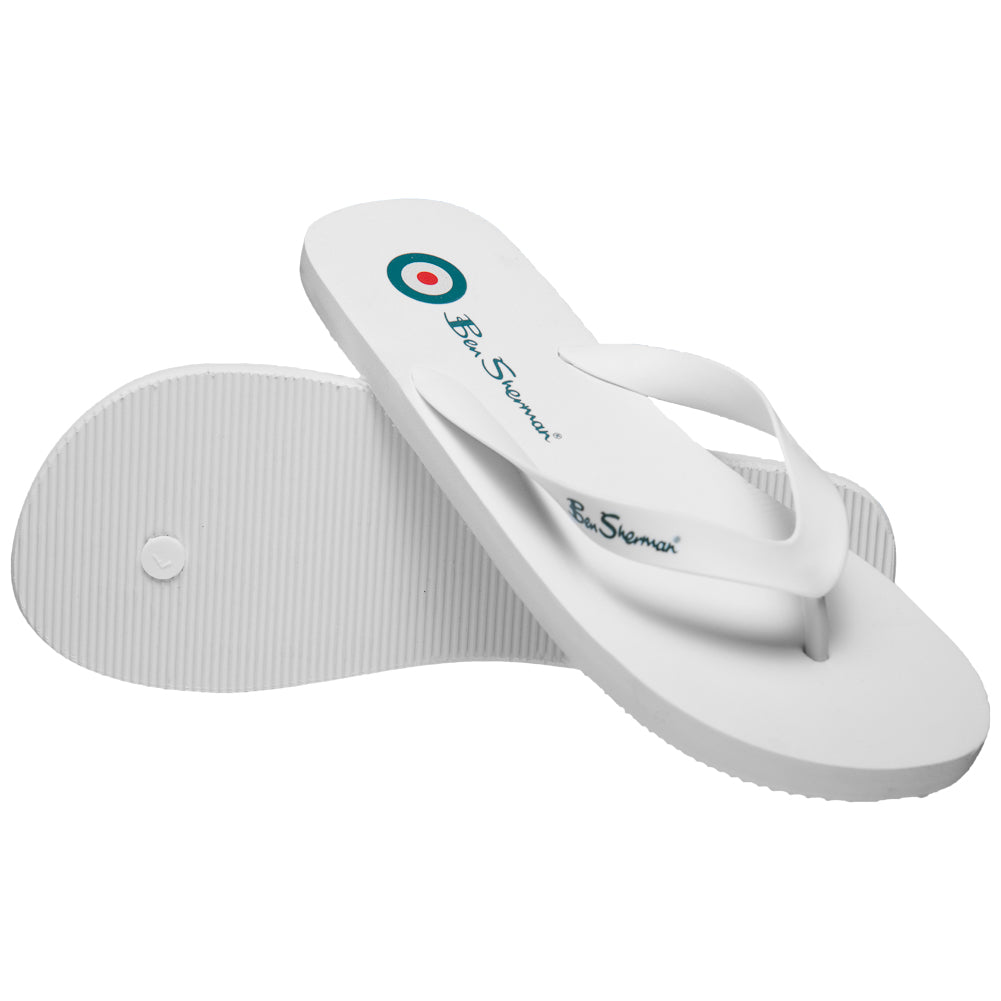 BEN SHERMAN Falmouth Heren Teenslippers BEN3164-WHITE