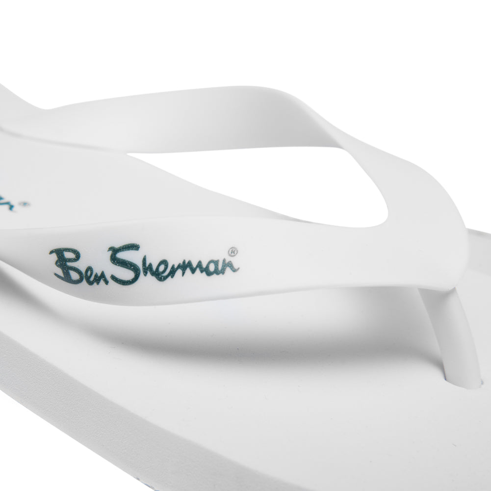 BEN SHERMAN Falmouth Heren Teenslippers BEN3164-WHITE