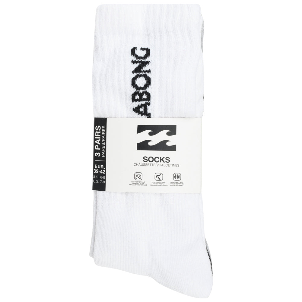 Billabong Unisex Crew Tennis Sokken 3 paar multi BG-03 CREW