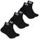 Billabong Uniseks Sokken Kwartlengte 3 Paar Zwart BG-20 QUARTER – 39-42