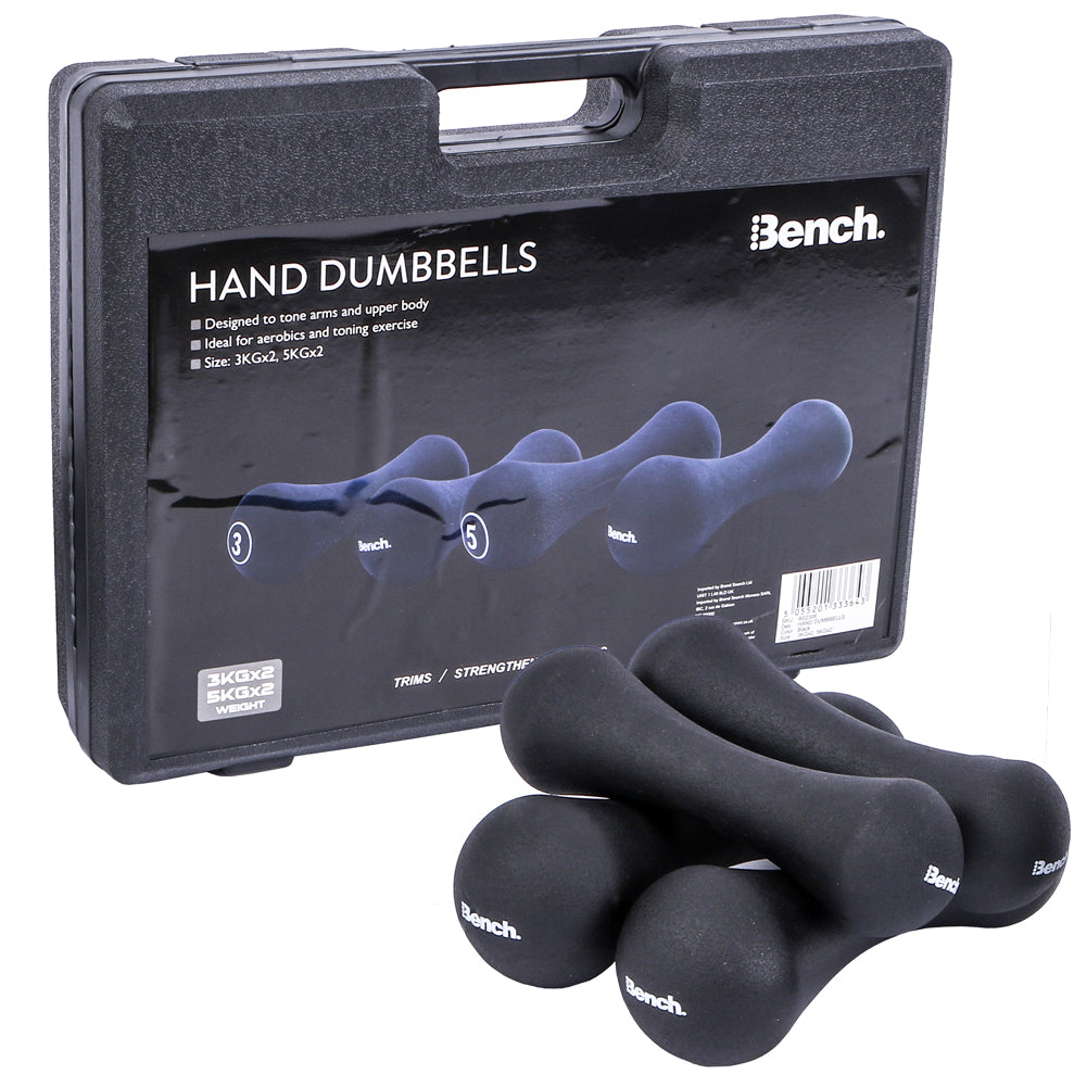 Bench Halterset met koffer 2 x 3 kg en 2 x 5 kg BS2306